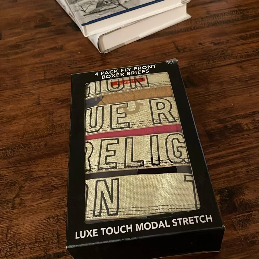 True Religion XL Fly Front MODAL Boxer Briefs 4MU515TR